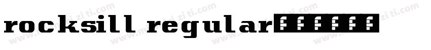 rocksill regular字体转换
